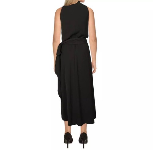 Lauren Ralph Lauren Womens Black Belted Cocktail And Party Dress Size 16 NWD - Picture 3 of 7