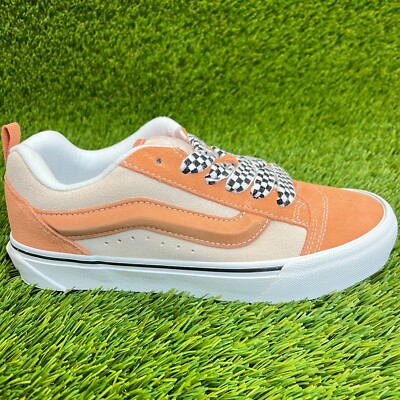 Vans Vault Knu Skool LX Suede Peach Dust Casual Skate Womens Shoes Sneakers 