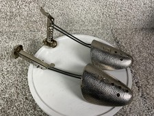 Vintage A J Ecko Metal Adjustable Shoe Stretcher Tree Stretcher Stand USA Silver