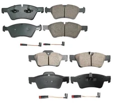 Akebono Euro Front Rear Ceramic Brake Pad Sensors Kit For MB W463 X164 W164 W251