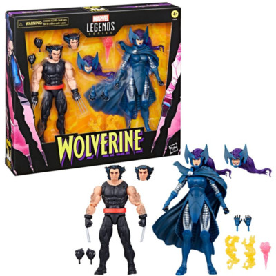 Hasbro Marvel Legends Wolverine 50th Anniversary Wolverine & Psylocke 2er Set
