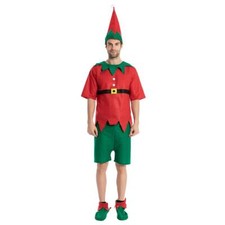 Elf Costume Adult and Child Christmas Fancy Dress Costume Santa Helper Xmas O...