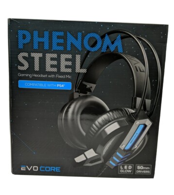 Evo Core Phenom Steel Black Gaming LED 