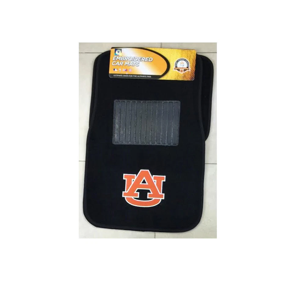 New 4pcs NCAA Auburn Tigers Car Truck Front Rear Carpet Floor Mats Set - Image 3 of 4