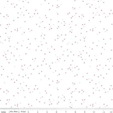 1/4 Yard 9”x42” Riley Blake "Blossom" On White All The Pink Cotton