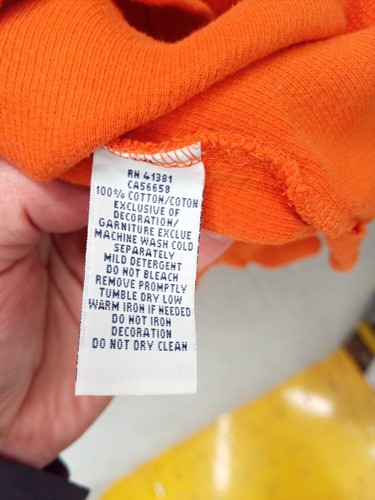 Polo Ralph Lauren Men’s Pullover Quarter Zip 100% Cotton Orange Size Large - Picture 7 of 8