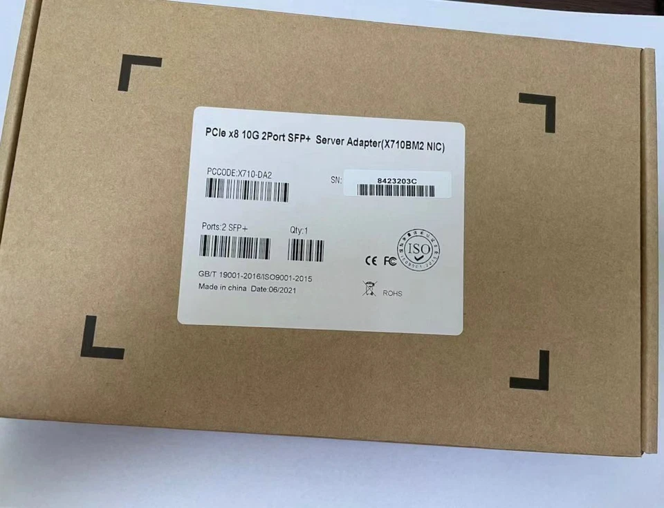 Intel X710-DA2 10GB PCI 3.0 x8 Ethernet Converged Network Adapter X710DA2BLK New - Image 3 of 4