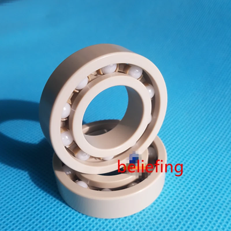 New 2pcs 604 4 12 4mm PEEK high temperature plastic bearing