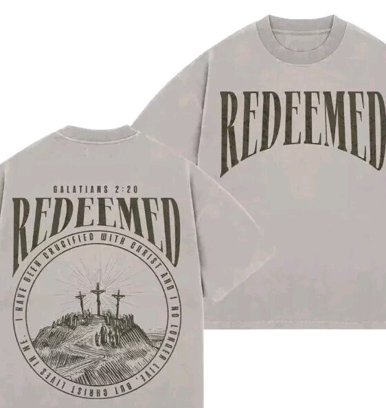 God's Love Overcomes Redeemed Shirt Adult Medium Jerusalem Religious Grunge New