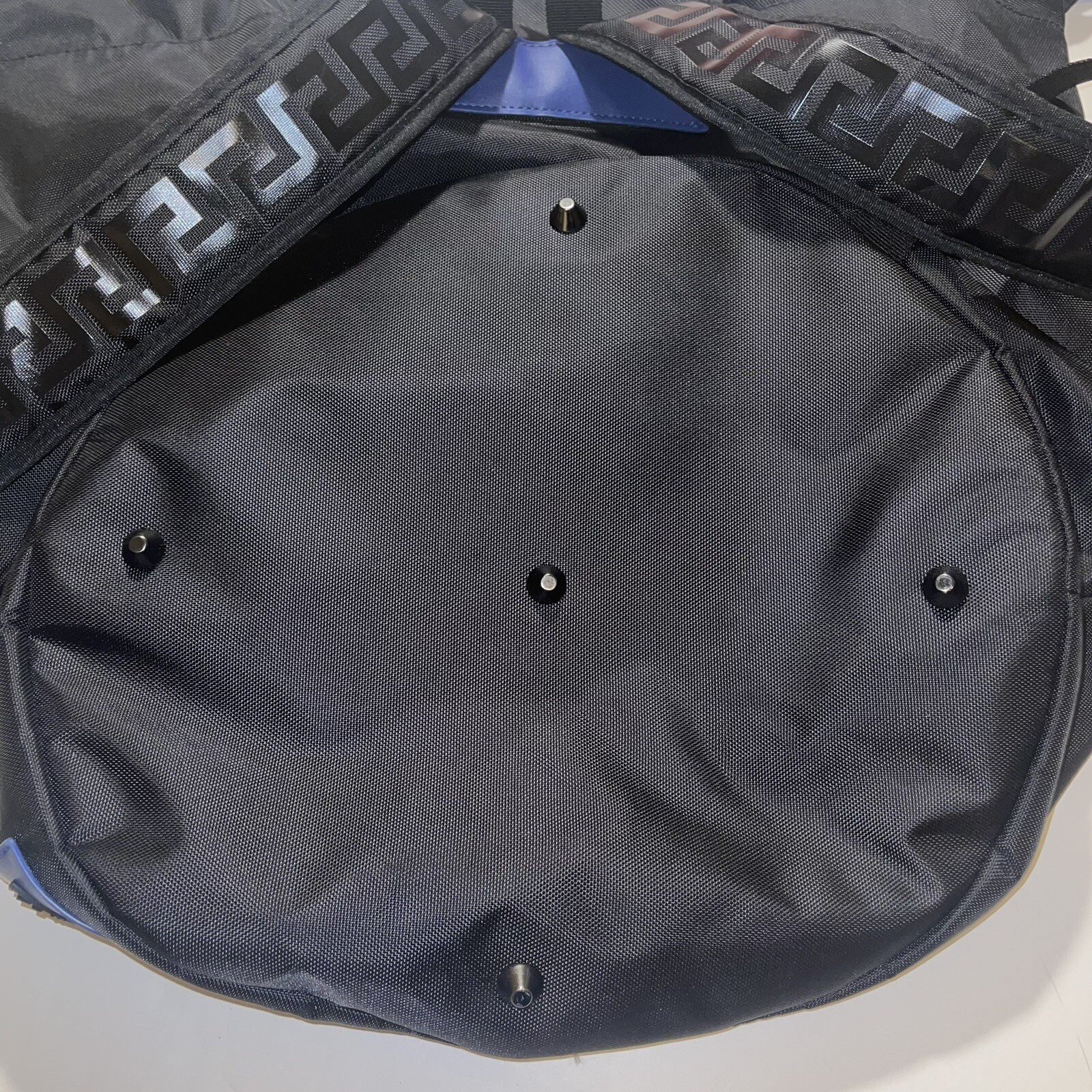 Versace Parfum Drawstring Backpack Blue Black Med… - image 13