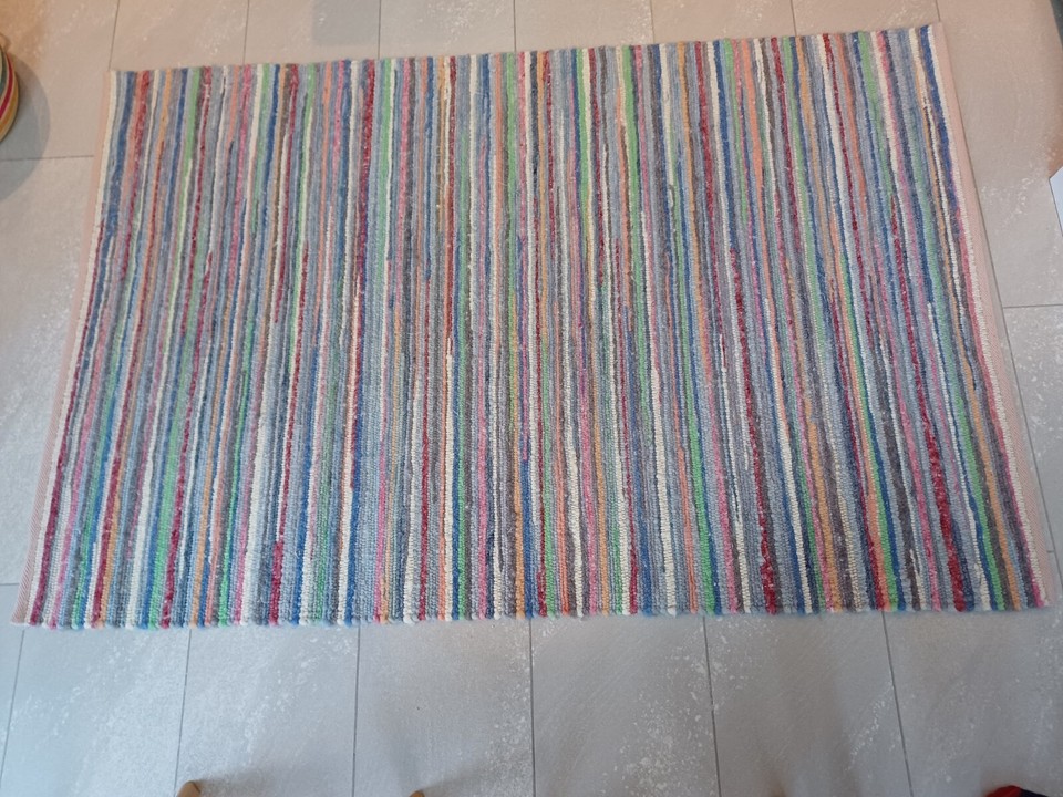 Striped Wool Living Room Rug Large eBay