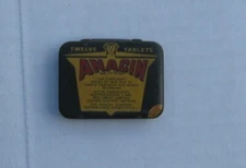 Vintage Anacin Twelve Tablet Metal Tin Container The ANICIN Co. Distributers