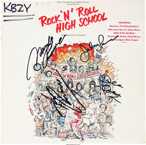 The Ramones Signed Rock N Roll High School Photograph Punk Rock Band Preprint Ebay