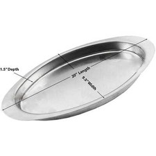 Large, 20L x 9 1/2W, Masterbuilt Smoker Water...