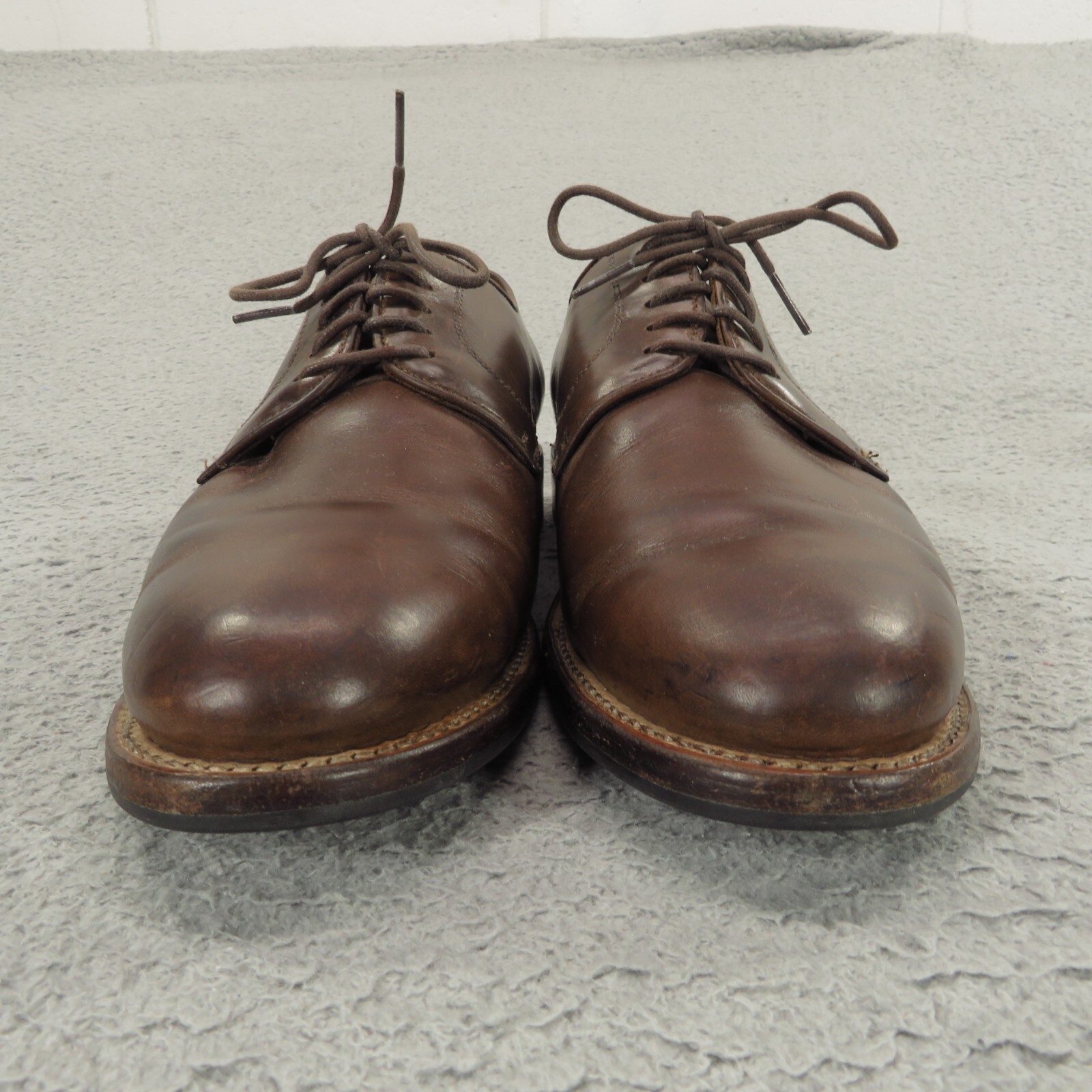 Thursday Boots Dress Shoe Men 7.5 Brown Statesman Derby Dainite Soles Leather Co