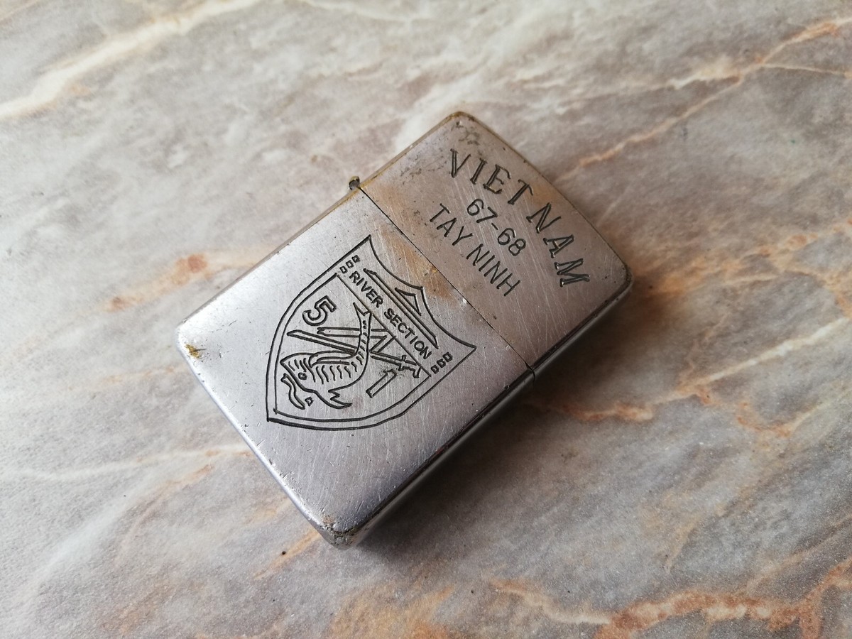 Vtg Very Rare Zippo pat.2517191 Vietnam War TAY NINH 67-68 