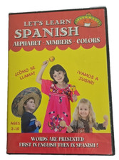 Lets Learn Spanish English DVD Ages 2-10 Alphabet Numbers Colors New