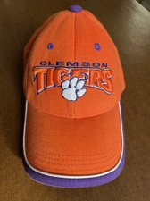 Clemson Tigers Cap Adjustable Hat. Small/Medium Size. Great for kid Youth Woman