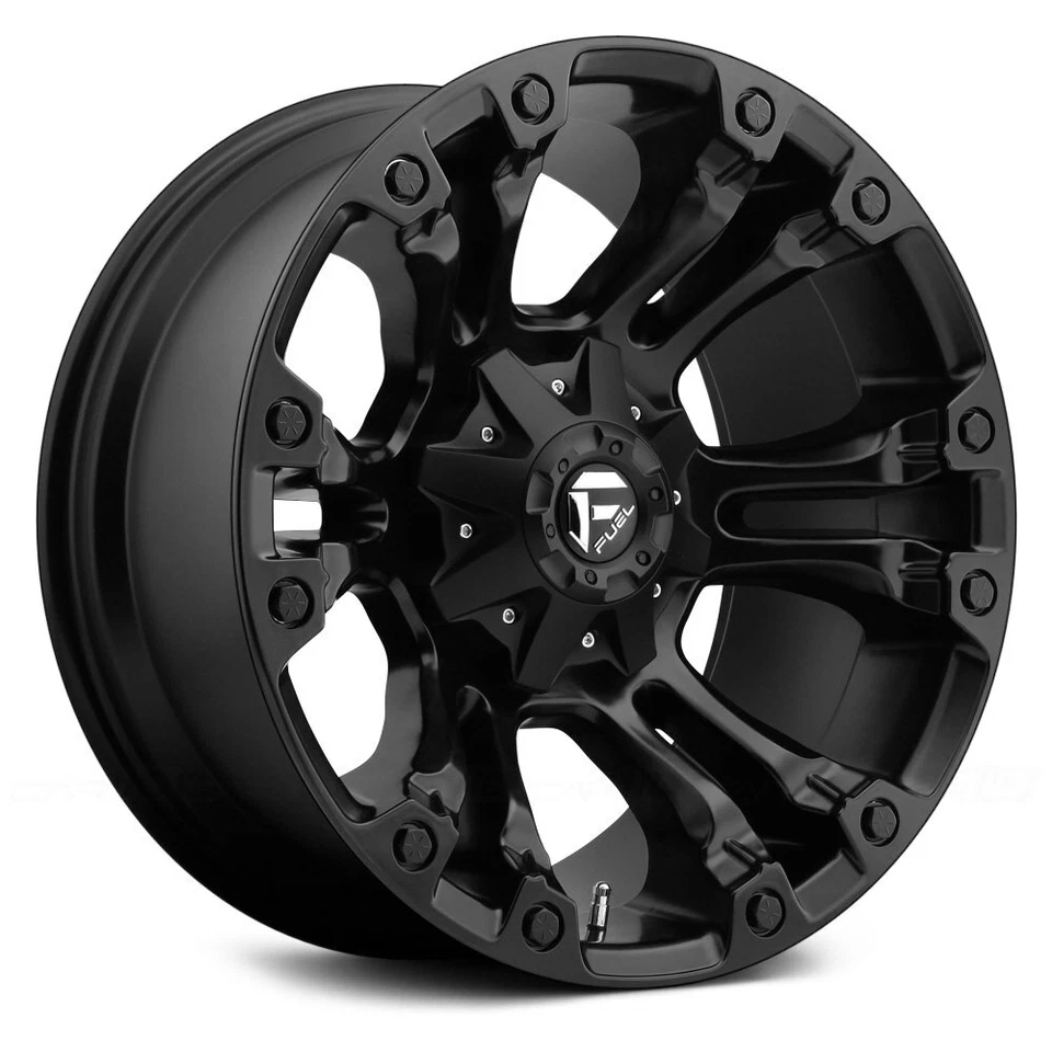 20 FUEL VAPOR D560 WHEELS RIMS 20X9 6X139.7 6X135 MATTE BLACK D56020909856 Foto 4 de 4