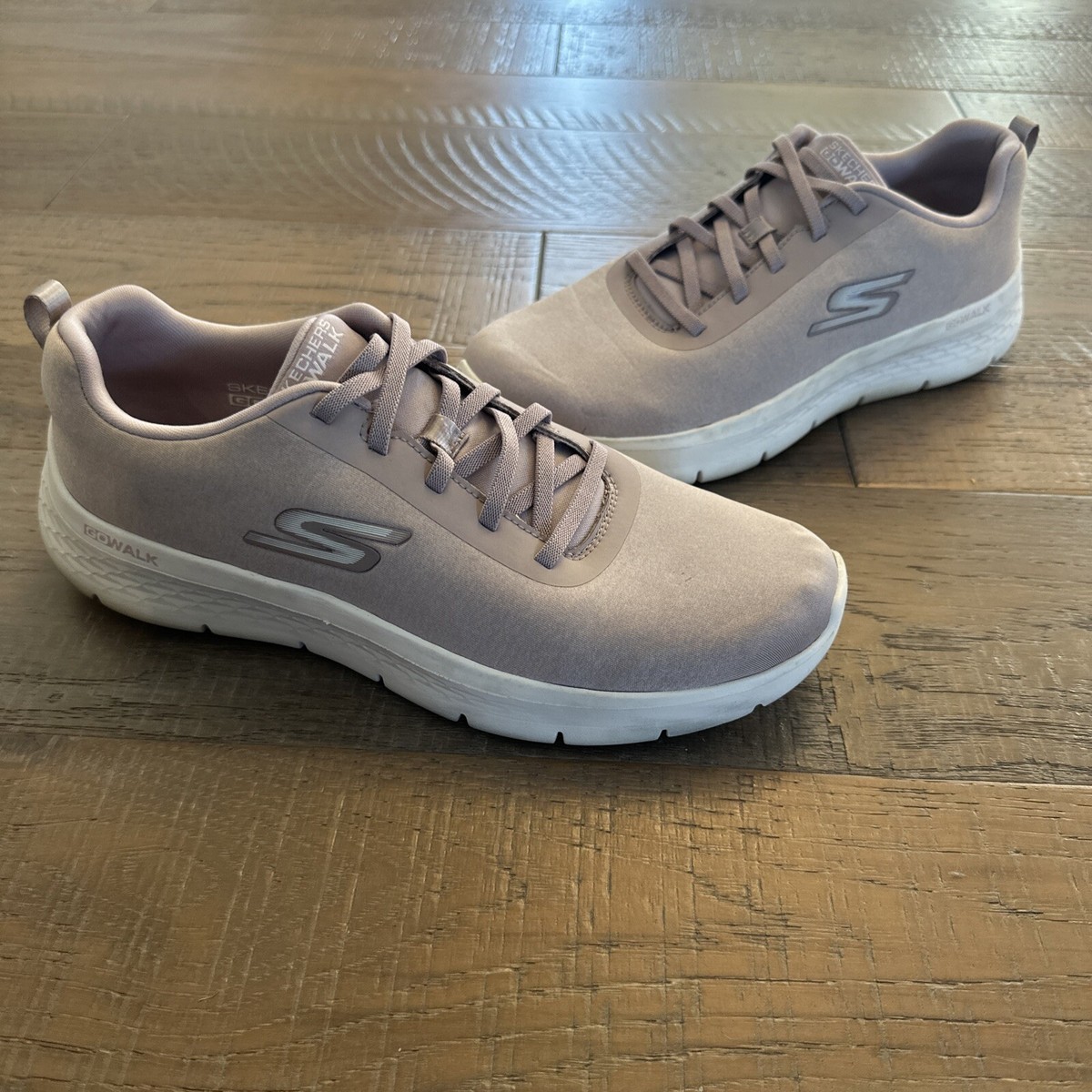Skechers Womens Go Walk Flex Dazzling Smile Shoes Mauve Size 11