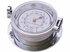 TIDE CLOCK, CHROME on BRASS, ROYAL MARINER 116mm, USA QUARTZ MOVEMENT, #C622DC