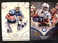 NFL - Reggie Wayne 2008 Donruss Threads & 2008 Upper Deck ICONS - Colts