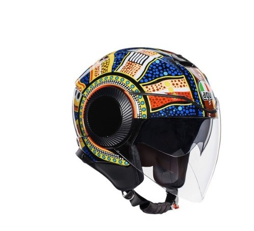 CASCO AGV JET doppia Visiera MOD ORBYT DREAMTIME | eBay