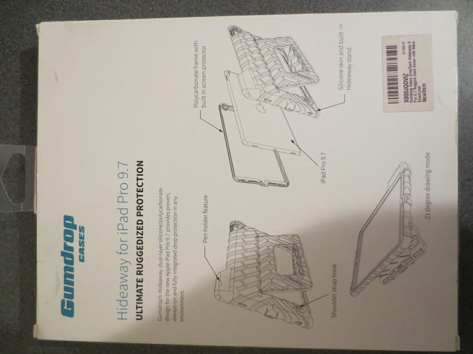 iPad Pro 9.7 Gumdrop Case Hideaway stand Ultimate Ruggedized Protection FREE P&P - Image 4 of 4