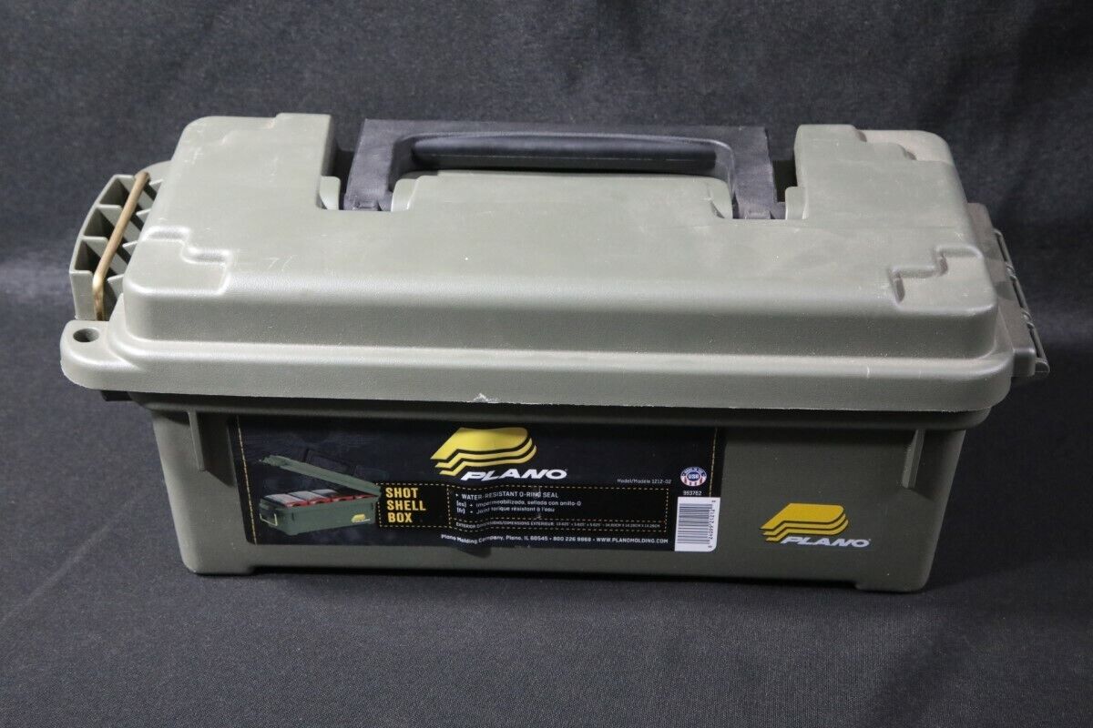 Plano Shotshell Model 1212-02 Plastic EMPTY 13.5"x5.5"x5.5" Ammunition Ammo Box
