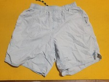 Boys AFTCO Fishing Swim Light Blue Trunks with Logo Shorts Size 28 READ