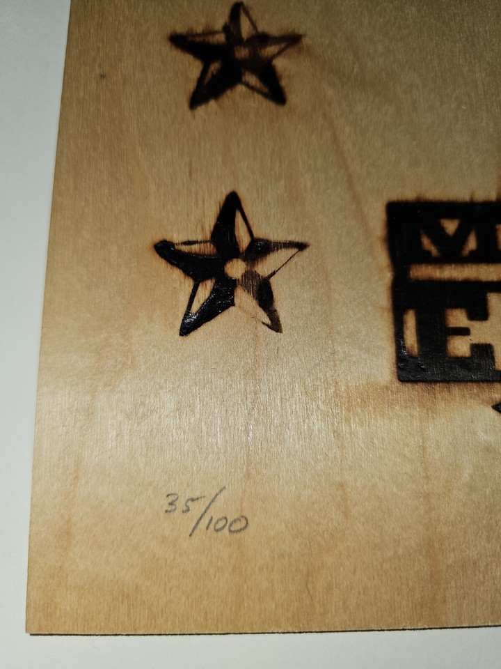 ZZ Top EMEK Original Branded Wood Concert Poster 2012 Troutdale Oregon