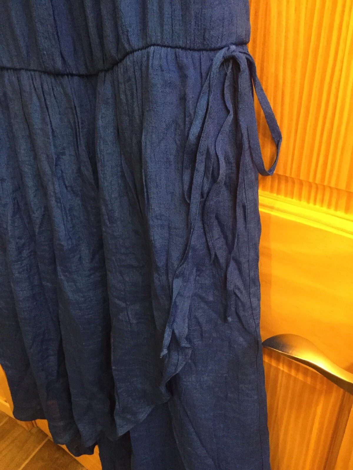 Maxi abito donna nuovo con etichetta Hi Lo 1X blu royal alyx