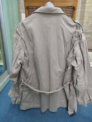 Willis & Geiger Safari Jacket Size L . Heavy cotton twill