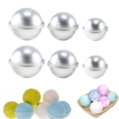 6 Stück/Set Neu Badebombe Formen Aluminiumlegierung Kugel Badebombe Form Kuchen