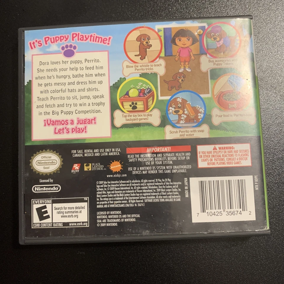 Dora Puppy (Nintendo DS, 2009) CIB - Image 3 of 3