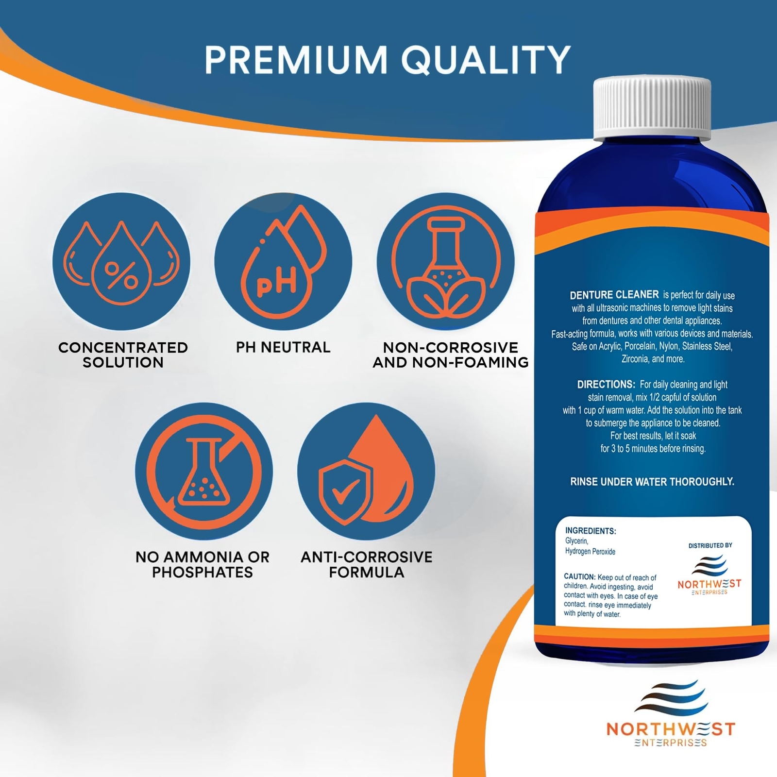 Ultrasonic Denture Cleaner - Denture Cleaner for All Types of Dentures - Dent...