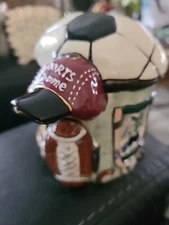 Blue Sky "Sports Dome" by Artist Heather Goldminc Tea-Light Candle House