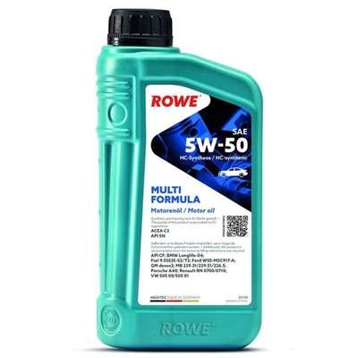 1L ROWE HIGHTEC MULTI FORMULA SAE 5W-50 (20148) MOTORÖL passend für ACEA C3 API