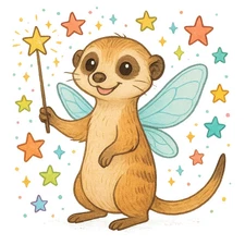 Funny Meerkat Car Sticker 9x9cm - Funny Animal Sticker for Car