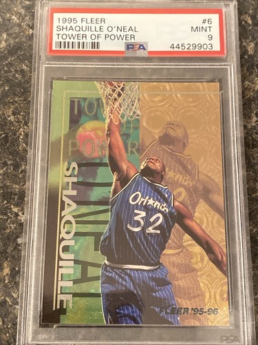 1995 FLEER TOWER OF POWER #6 SHAQUILLE O'NEAL PSA 9