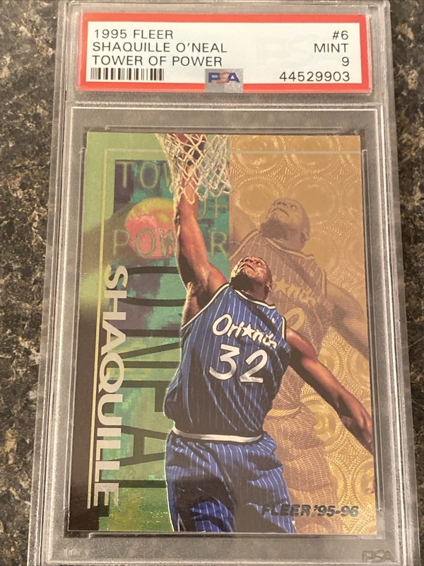 1995 FLEER TOWER OF POWER #6 SHAQUILLE O'NEAL PSA 9