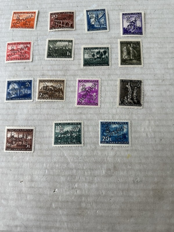 Slovenia 1945 M1-16 Yugoslavia Complete Set Rare Mint No Hinge  Stamps