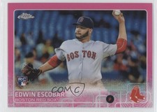 2015 Topps Chrome Pink Refractor Edwin Escobar #168 1tr