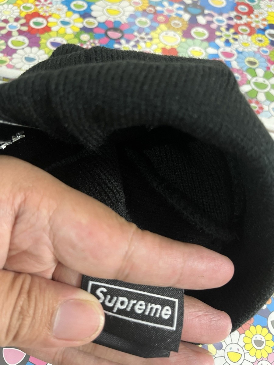 Supreme Box Logo Black Beanie “World Famous” FW21 - New Without