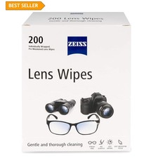 200 Unscented Pre-Moistened Lens Wipes - Ultimate Convenience for Eyewear Users