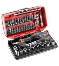 Facom R.360NANO 1/4" Antrieb Kompakt Steckschlüssel & Bit Set mit Drehgriff Ratsche