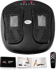 Power Legs Electric Foot Massager with Remote Control Adjustable Speed Black