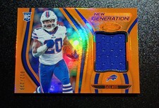 2020 PANINI CERTIFIED ZACH MOSS NEW GENERATION ORANGE RC 12/299 BLUE PATCH
