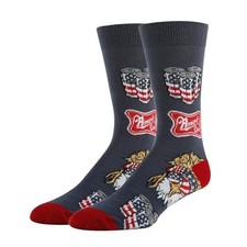 Oooh Yeah Men's Novelty Crew Socks, Positive Funny Fun Crazy 8-13 Ameri Can