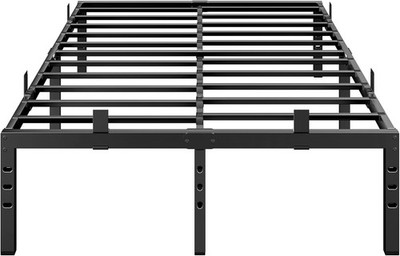 14 Inch Queen Bed Frame Metal Platform Bed Frame Queen Size W/ 6 Anti-Slip